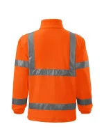 HV Fleecová bunda fleece unisex fluorescenčná oranžová