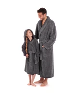 Župan unisex Athena 2116 Dark grey - Vestis