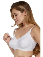 Dámska dojčiaca podprsenka Mama Basic Milky Biela - Mitex Dámska dojčiaca podprsenka Mama Basic Milky Biela - Mitex