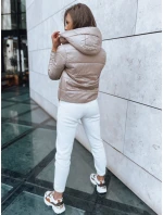 Dámska krátka prešívaná bunda SPORT HEVEN camel FashionStreet TY3711