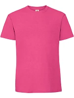 Fruit of the Loom Iconic 195 T Pánske hrubé tričko 16.1422 fuchsiová