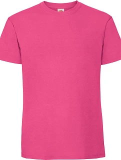 Fruit of the Loom Iconic 195 T Pánske hrubé tričko 16.1422 fuchsiová