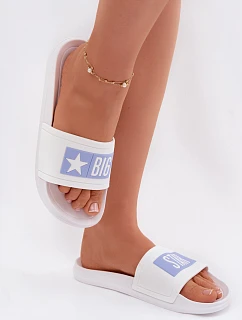 Dámske papuče Big Star TT274A002 White and blue