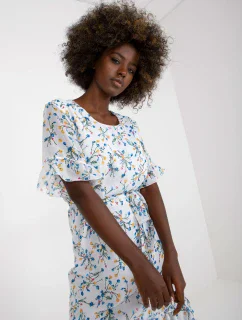 Šaty LK SK 507214 1.21 biela a modrá