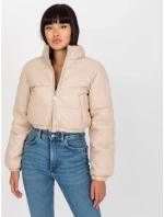 Dámsky kabát NM KR D2 3820 62 svetlo béžová
