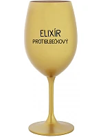 ELIXIR PROTIBLE - zlatý pohár na víno 350 ml