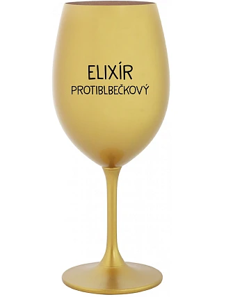 ELIXIR PROTIBLE - zlatý pohár na víno 350 ml