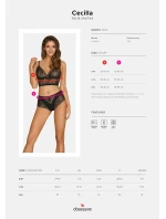 Zmyselný set Cecilla top & shorties - Obsessive