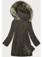 Dámska zimná bunda khaki (M-R45)