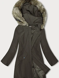 Dámska zimná bunda khaki (M-R45)