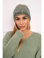 Fleecová čiapka Melisa K241 tyrkysová+zelená