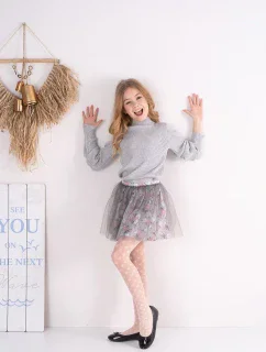 DIEVČENSKÉ VZOROVANÉ PANČUCHY NELIA DR2418