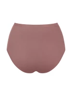 Dámske bavlnené nohavičky s vysokým pásom GO Daily - BROWN - svetlohnedá 1141 - SLOGGI