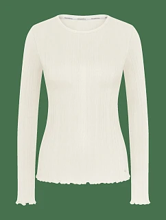 Univerzálny top s rebrovým vzorom LSL – Silk White – TRIUMPH Silk White – TRIUMPH