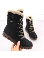 Rieker W Y3424-00 RKR745 topánky s umelou kožušinou Rieker W Y3424-00 RKR745 topánky s umelou kožušinou