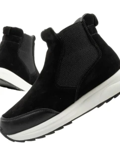 Scholl Beverly Bootie dámske členkové topánky čierne kožené dámske