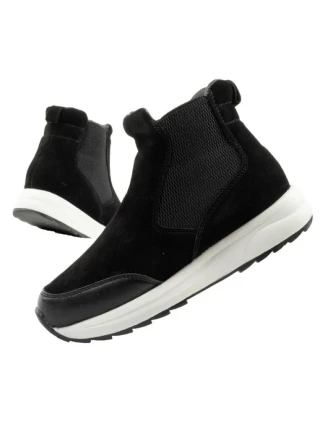 Scholl Beverly Bootie dámske členkové topánky čierne kožené dámske