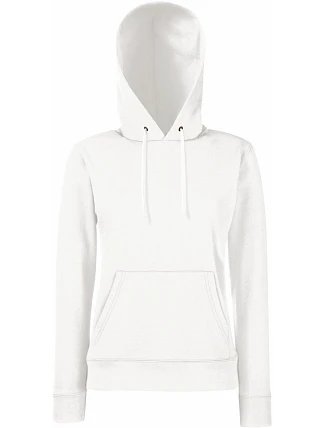 Fruit of the Loom Classic Lady-Fit Hooded Sweat Dámska mikina s kapucňou 16.2038 biela Fruit of the Loom Classic Lady-Fit Hooded Sweat Dámska mikina s kapucňou 16.2038 biela