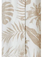 Dámska froté nočná košeľa 70231-144-6 béžová-potlač - Pastunette