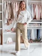 Dámske džínsové nohavice LUXEFLOW beige FashionStreet UY2364
