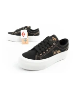 Lee Cooper dámske športové topánky na platforme čierne so zlatou dámske tenisky