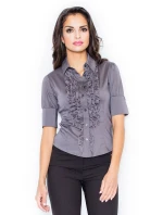 Dámska košeľa M025 Grey - Figl