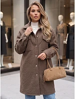 Dlhý dámsky kabát z ovčej kože Fango FashionStreet NY0803
