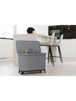 SORTIBOX 3W1 SMOOTH GRAY odpadkový kôš