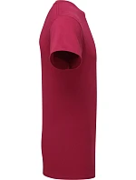 Tričko Fruit of the Loom Pure Cotton T z hrubej bio bavlny 16.1362, farba cranberry
