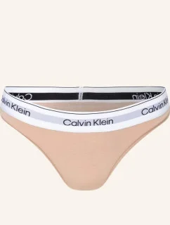 Dámske tangá QF7050E 7NS Beige - Calvin Klein