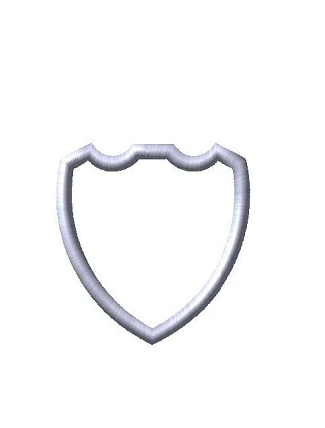 rám pre výšivku monogramu erbu 1