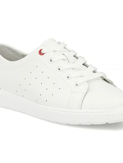 Filippo DP7556 dámske biele kožené poltopánky