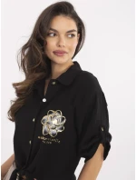 DHJ košeľa KS 8595 1.66 čierna