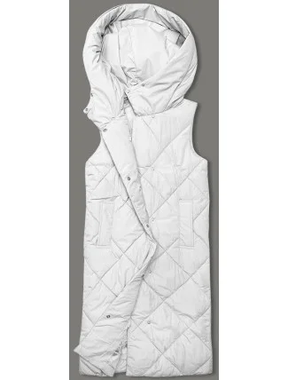 Dámska dlhá vesta oversize biela (5M3165-281) Dámska dlhá vesta oversize biela (5M3165-281)
