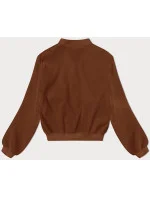 Hnedá vlnená bunda bomber (15687)