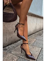 Lakované kožené lodičky chocolate Fionnel Lakované kožené lodičky chocolate Fionnel