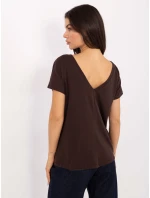 Tričko RV TS 4662.04X tmavohnedé