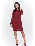 Dámske šaty M51965 vínové - Adika Collection