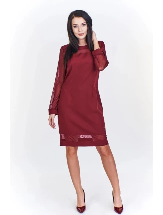 Dámske šaty M51965 vínové - Adika Collection