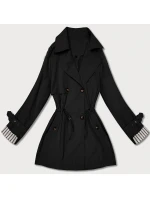 Krátky kabát Goodlookin s gombíkmi čierny (KK60415-1#)