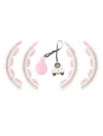 Obruč HMS HHW06 s okami, závažím a počítadlom ružovej farby Obruč HMS HHW06 s okami, závažím a počítadlom ružovej farby