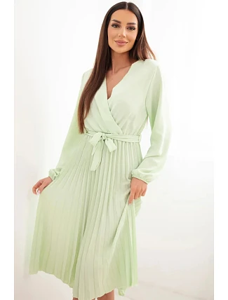 Šaty so skladaným spodným dielom jablko