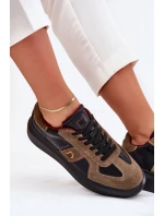 Skórzane Damskie Sneakersy Na Platformie Daniel Lopez Just Dare SS2D4001 Czarne