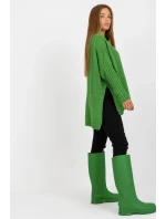 Dámsky sveter Model TW-SW-BI-M559.08X Green - Och Bella Dámsky sveter Model TW-SW-BI-M559.08X Green - Och Bella