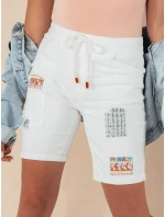 Dámske džínsové šortky VENICE white FashionStreet SY0392