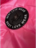 Ružová dámska vesta s ozdobným prešívaním (B8230-83) Ružová dámska vesta s ozdobným prešívaním (B8230-83)