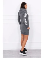 Off White šaty graphite melange