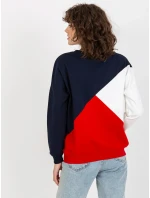 Mikina RV BL 8463.41P tmavo modrá červená