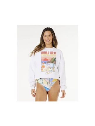 Dámska mikina RIP CURL Hayley O O/S Drop Shldr Crew biela pánska Dámska mikina RIP CURL Hayley O O/S Drop Shldr Crew biela pánska