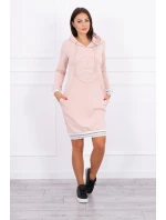 Brooklyn šaty tmavo púdrovo ružové